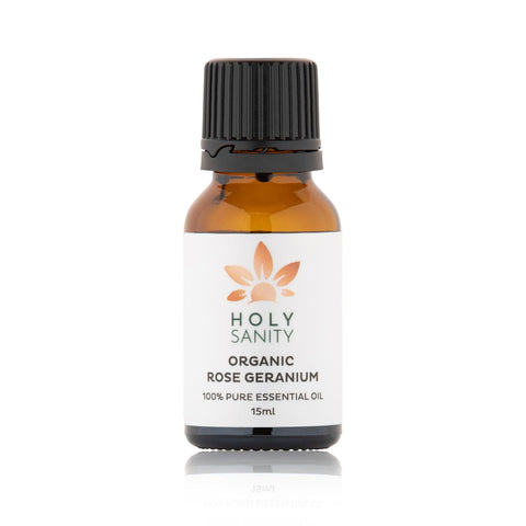 Organic Rose Geranium Essential Oil (15ml) - Holy Sanity
