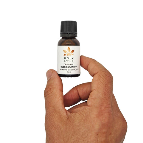 Organic Rose Geranium Essential Oil (15ml) - Holy Sanity