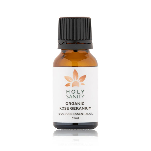 Organic Rose Geranium Essential Oil (15ml) - Holy Sanity 